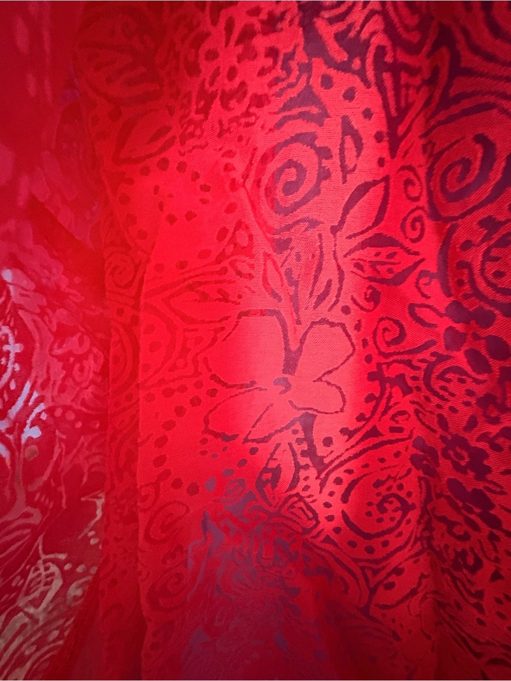 White Stag Coral Sheer Button-Down w/ Floral Pattern - Women’s Plus 30w/32w - Picture 5 of 5